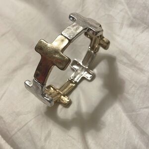 Gold and silver bracelet